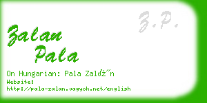 zalan pala business card